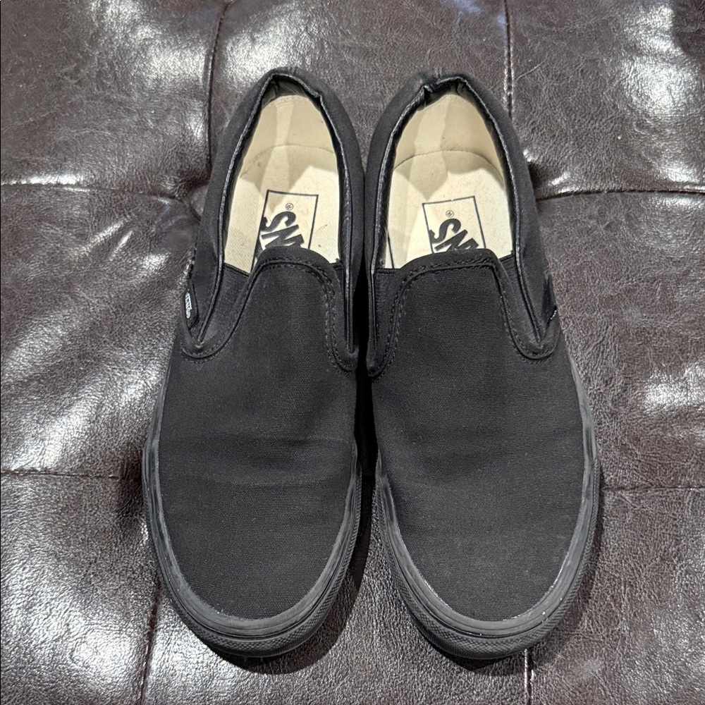 Vans Black Slip-On Sneakers